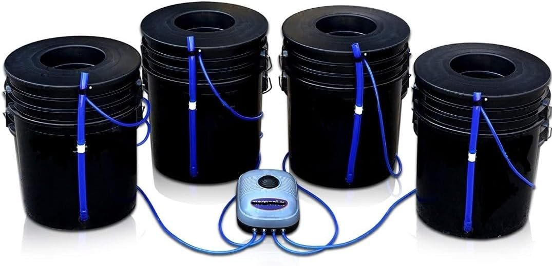 Hydroponic Bucket System Tube Kits 8 - Pack (Colors -Translucent Red or Blue)